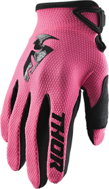 THOR Women's Sector Gloves - Pink - Large 3331-0189