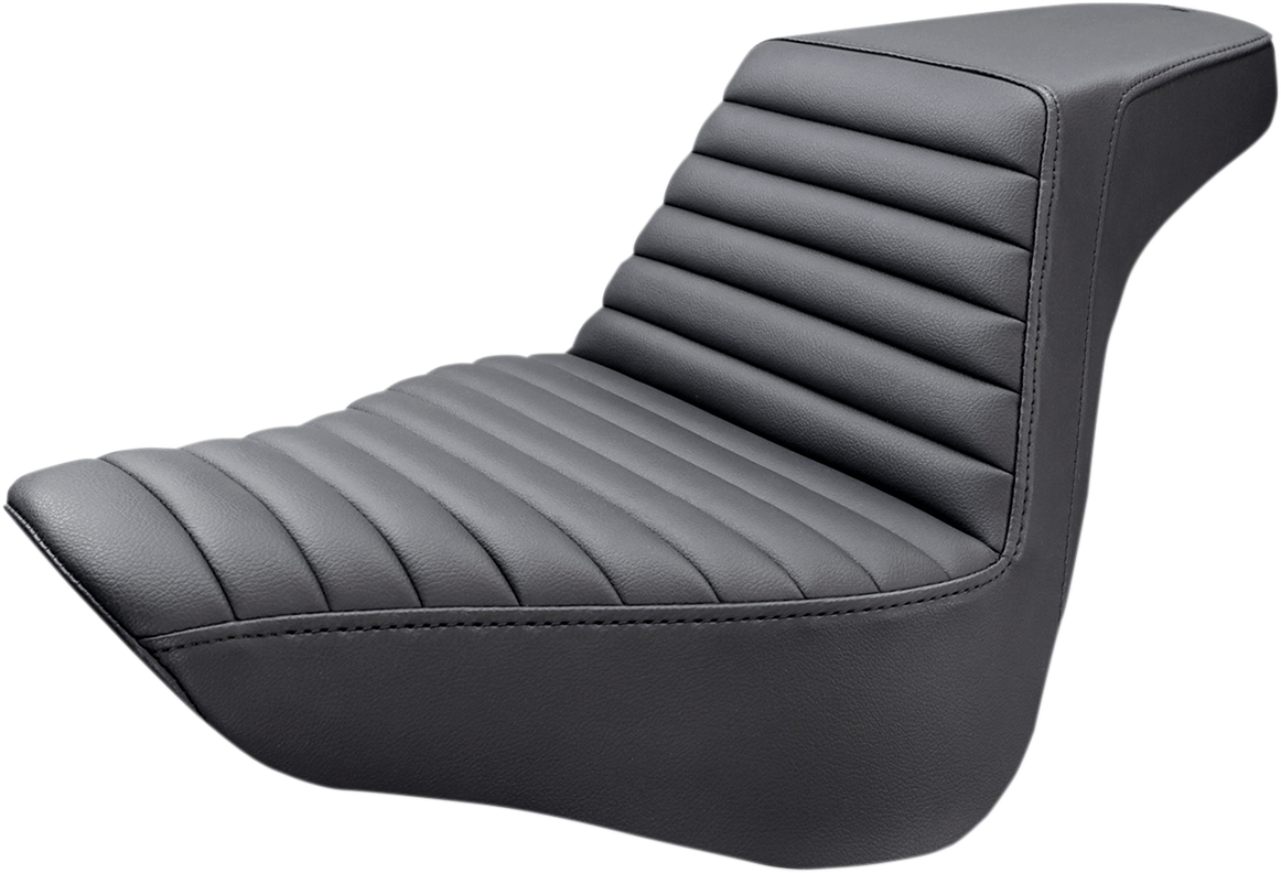 SADDLEMEN Step-Up Seat - Front Tuck-n-Roll - Black 818-27-171