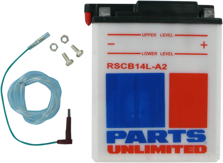 Parts Unlimited Battery - Rscb14la2 With Sensor Scb14l-A2