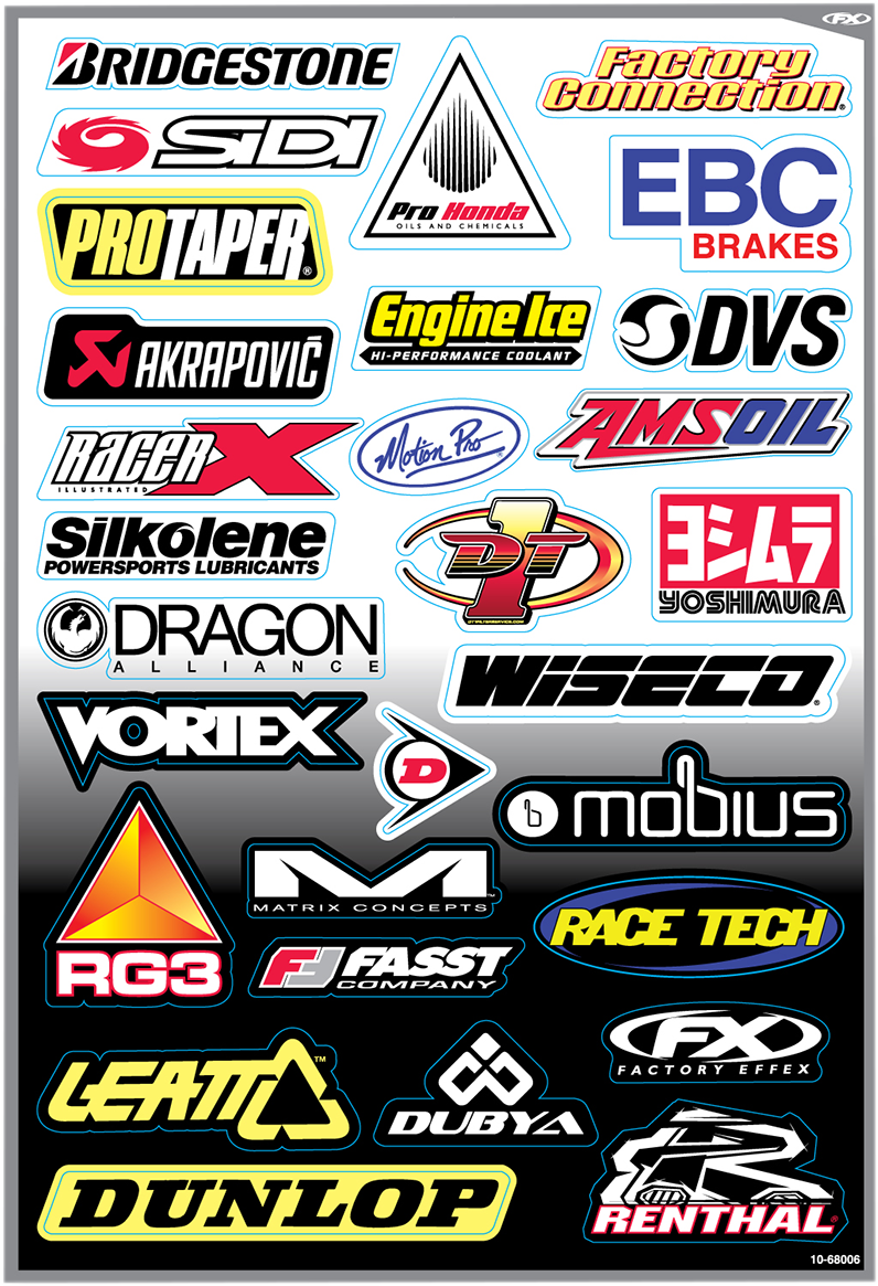 FACTORY EFFEX Decal Kit - Sponsor D 10-68006