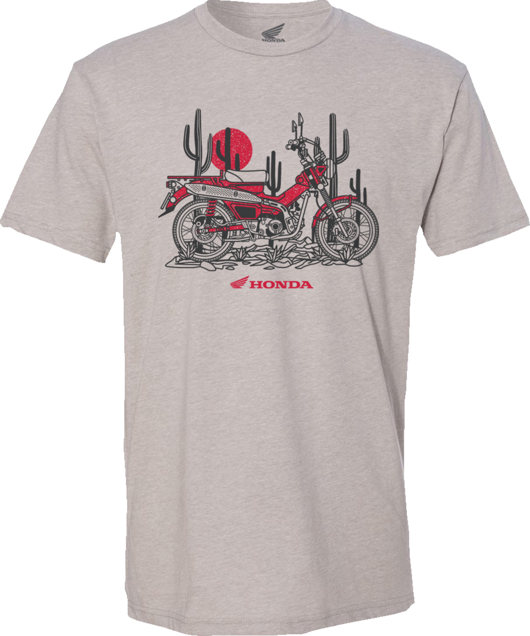 HONDA APPAREL Honda Trail 125 T-Shirt - Gray - XL NP21S-M2469-XL