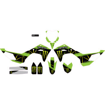 D'COR VISUALS Graphic Kit - Monster Energy - Slash KX450 2-24 20-20-137