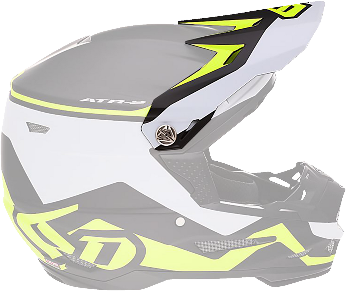 6D ATR-2Y Visor - Drive - Neon Yellow 72-4134