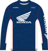 HONDA APPAREL Honda HRC Long-Sleeve T-Shirt - Navy/White - 2XL NP21S-M2482-2X