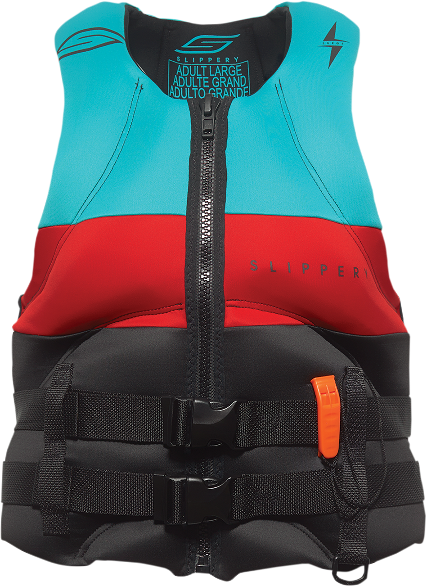 SLIPPERY Surge Neo Vest - Black/Aqua - Large 142414-50504021