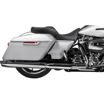 DRAG SPECIALTIES SEATS Extended Reach Freedom Seat - Vinyl - Double Diamond - Black Stitch - FLT/FLH '09-'24 0801-1980
