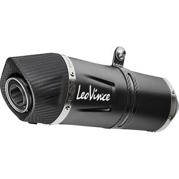 LEOVINCE LV One EVO Slip-On Muffler - Black - Stainless Steel  TRK 702X 2024 14446EBU