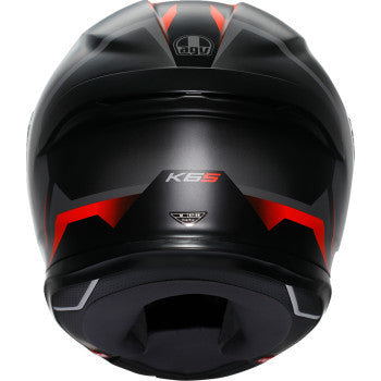 AGV K6 S Helmet - Karve - Matte Black/Gray/Red - Small 2118395002-024-S