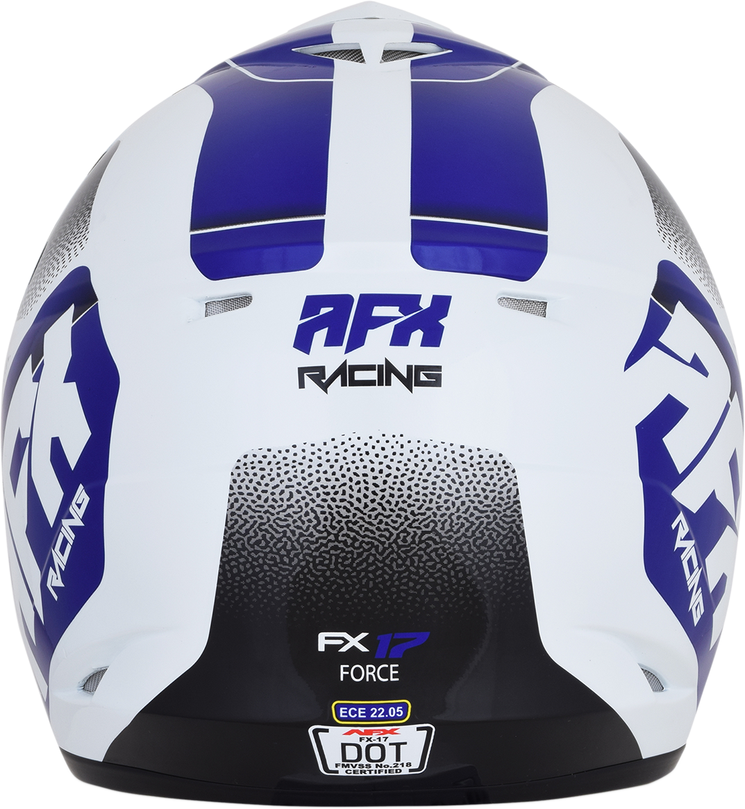 AFX FX-17 Helmet - Force - Pearl White/Blue - Large 0110-5240