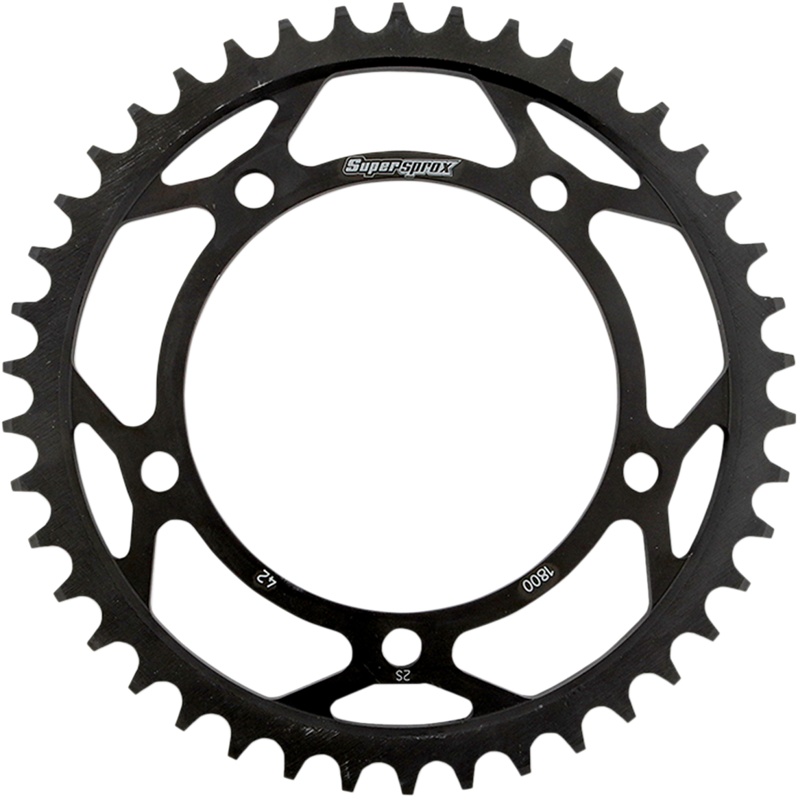 SUPERSPROX Rear Sprocket - 42 Tooth RFE-1800-42-BLK