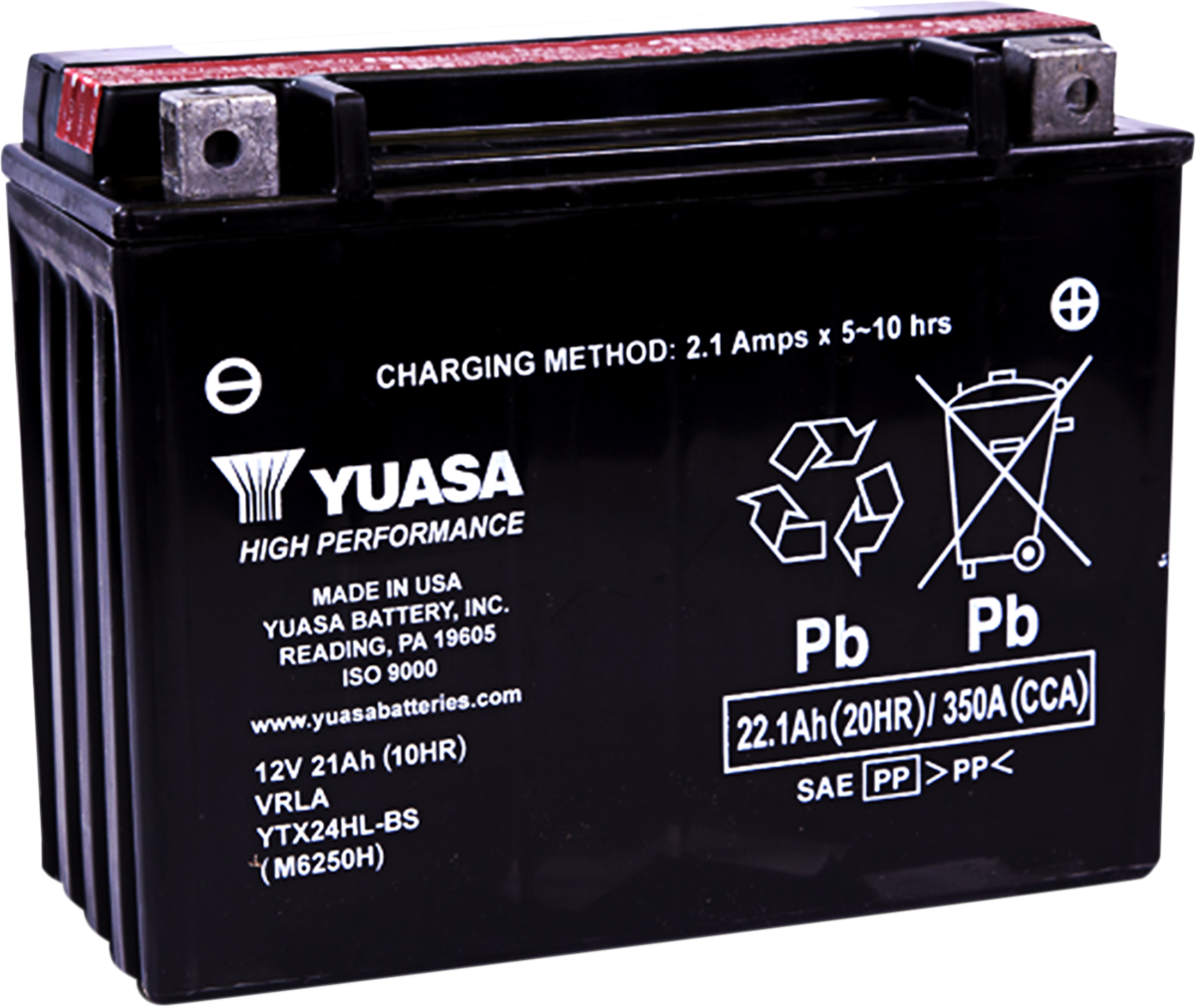 YUASA AGM Battery - YTX24HL YUAM7250H