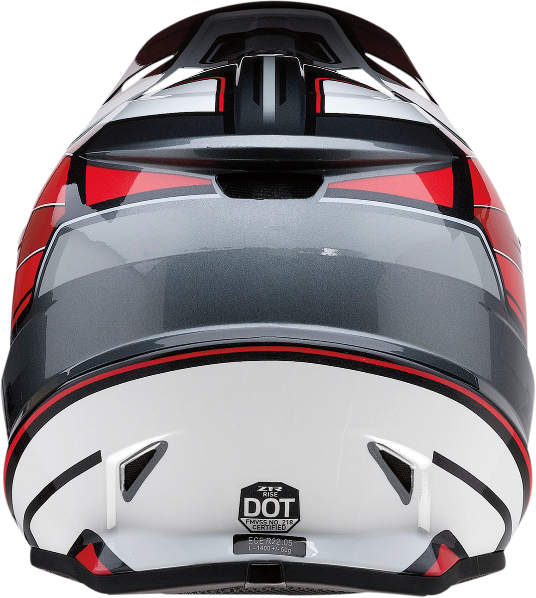 Z1R Rise Helmet - MC - Red/Gray - 2XL 0110-7213