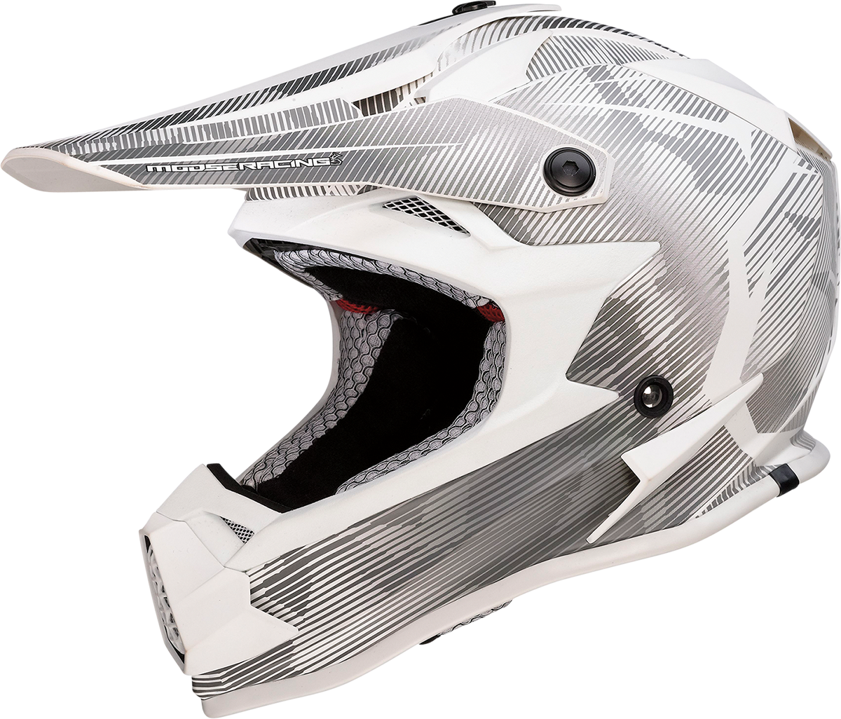 MOOSE RACING Youth F.I. Helmet - Agroid Camo - MIPS® - Gray/White - Medium 0111-1530