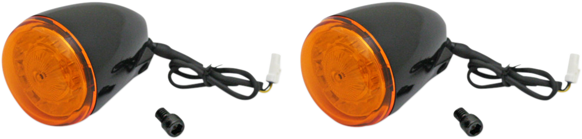 CUSTOM DYNAMICS ProBEAM® Turn Signals - Black/Amber PB-IND-RTS-A-B