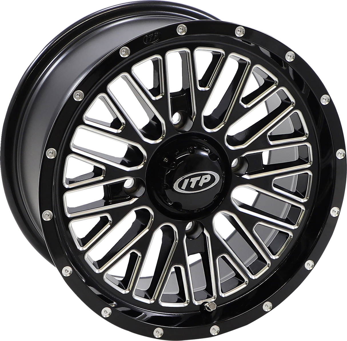 ITP Wheel - Momentum - Front/Rear - Black/Milled - 14x7 - 4/137 - 5+2 (+30 mm) 1422735731B