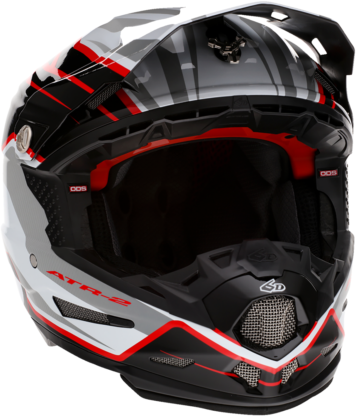 6D ATR-2 Helmet - Phase - White/Red - XS 12-2834