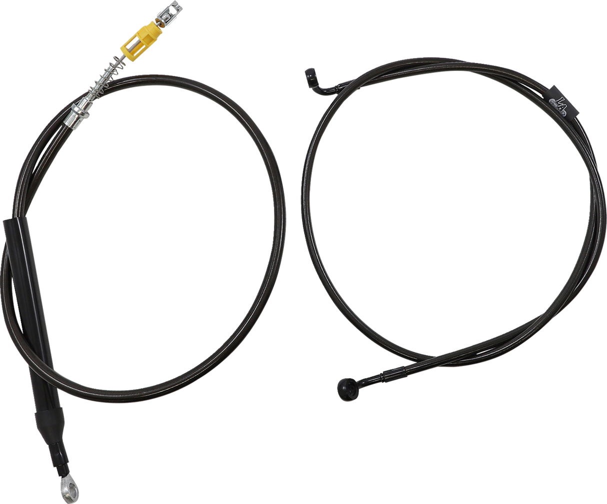 LA CHOPPERS Cable Kit- Quick Connect - 15" - 17" Ape Hanger Handlebars - Midnight LA-8156KT2-16M