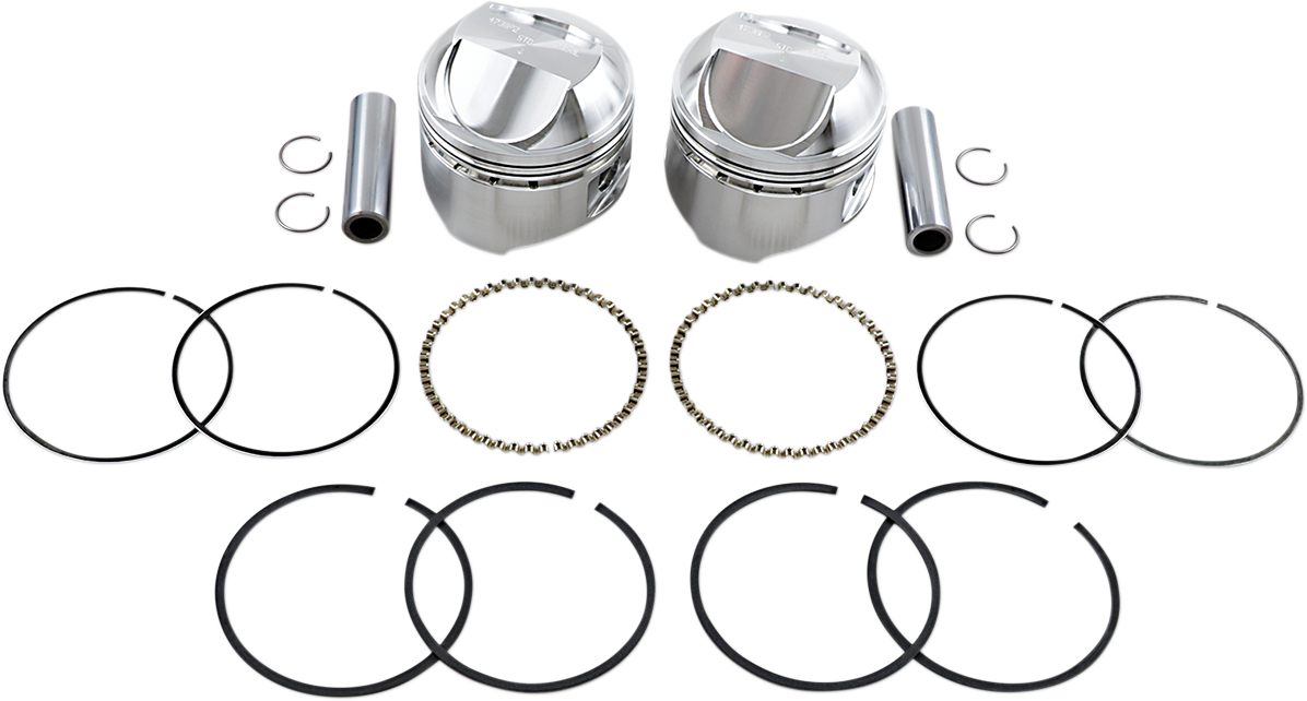 WISECO Piston Kit - .020 - High Compression - 1978-1984 - Big Twin High-Performance K1625