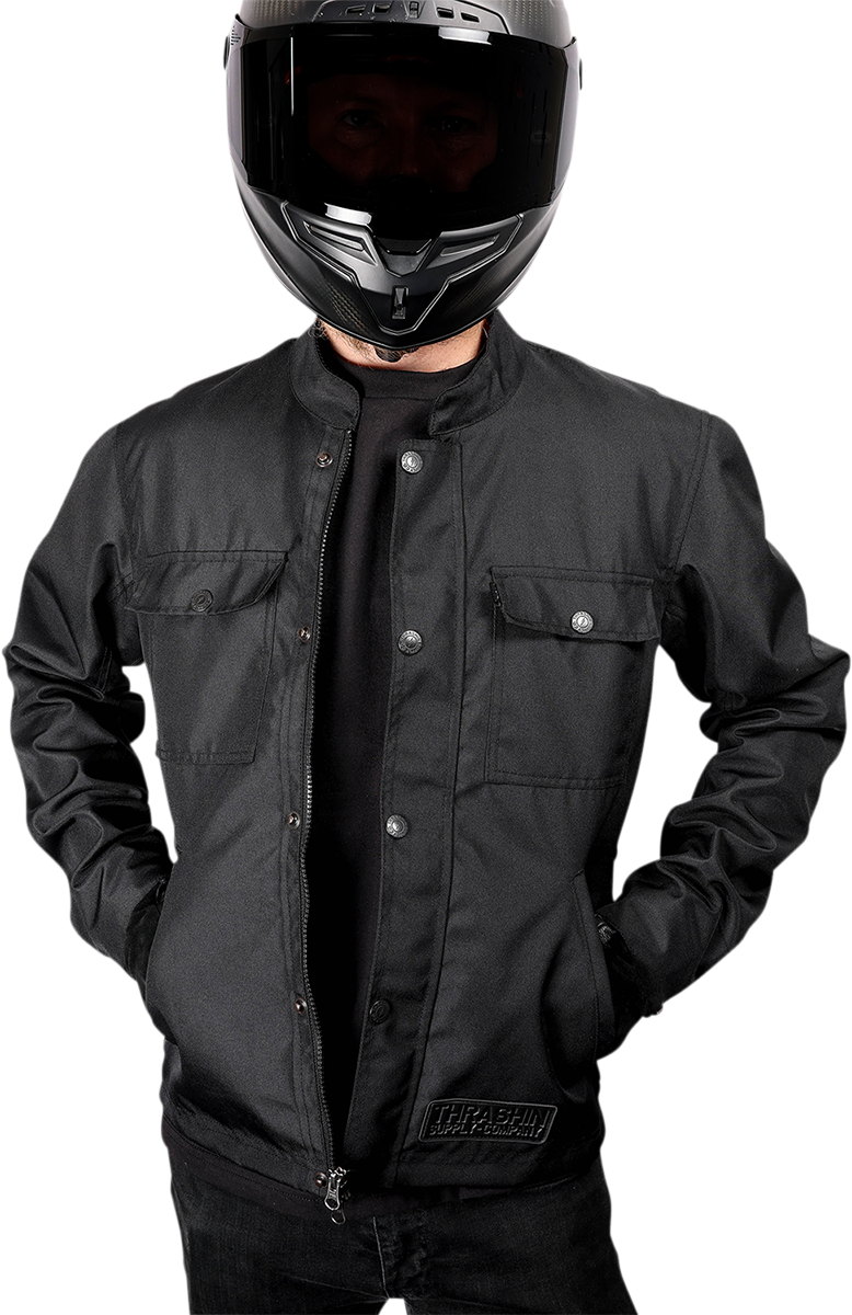 THRASHIN SUPPLY CO. Atlas Jacket - Black - Medium TMJ-02-09