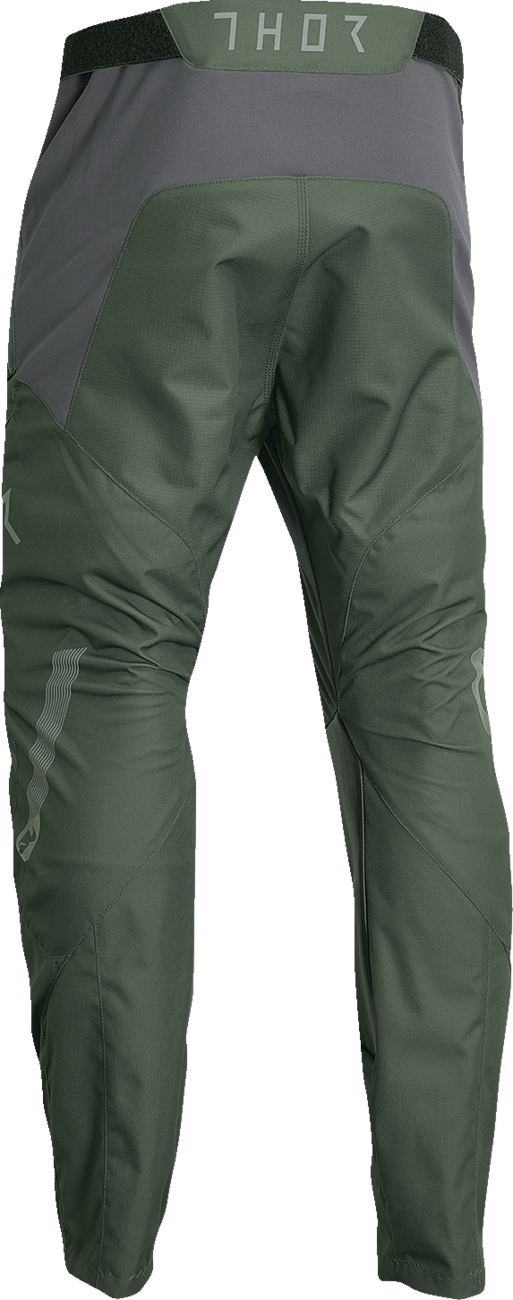 THOR Terrain In-the-Boot Pants - Army Green/Charcoal - 48 2901-10439