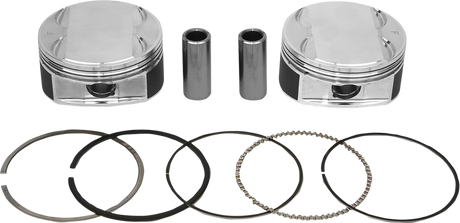 JE PISTONS Piston Kit - Milwaukee Eight 370247