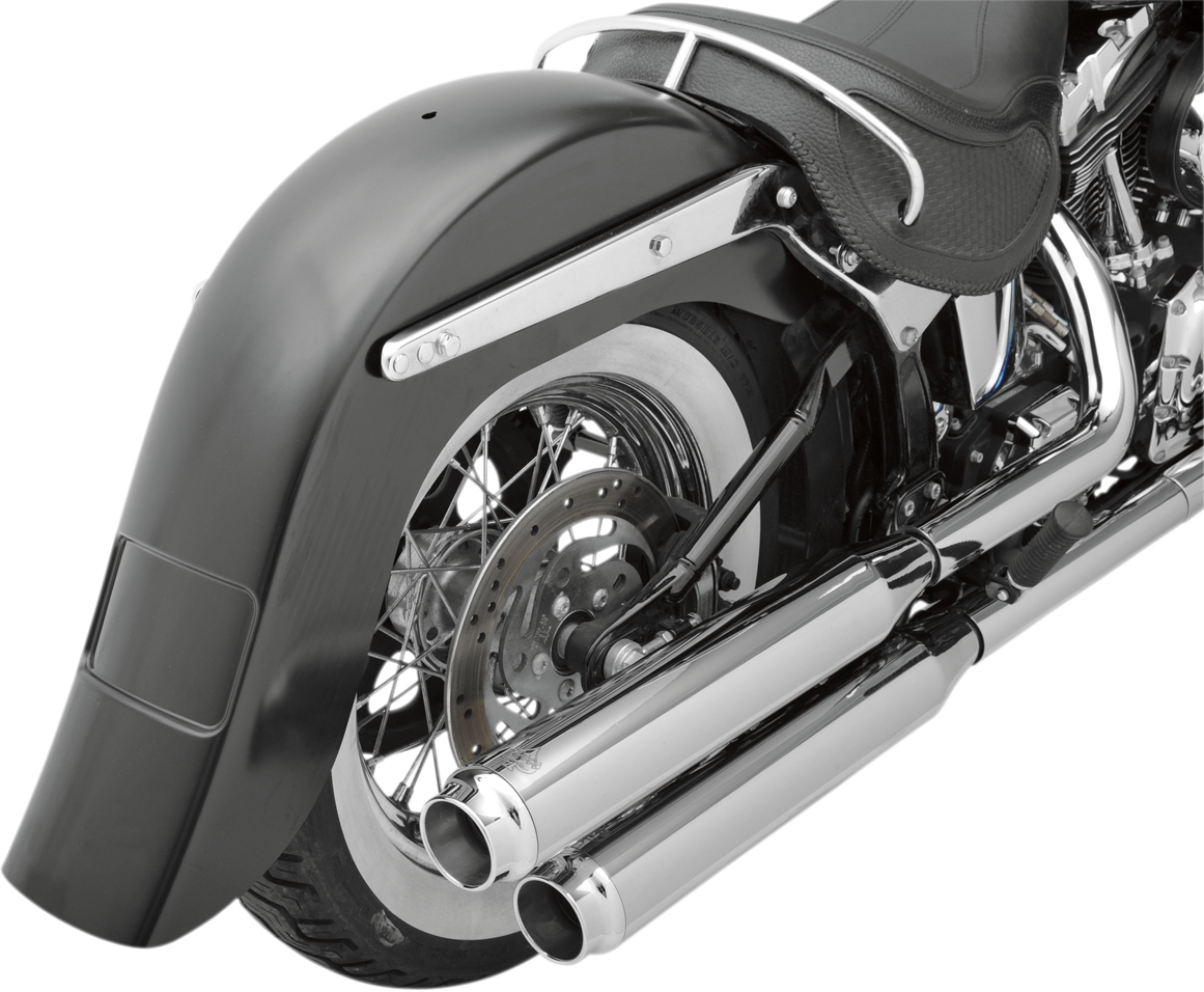 KLOCK WERKS Benchmark 4" Stretched Rear Fender - Frenched - Steel - For Custom Application KWF-02-0400