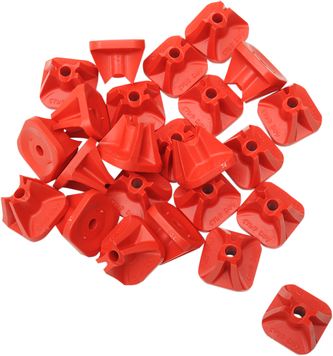 STUD BOY Single Backer Plates - Red - 24 Pack 2513-P1-RED