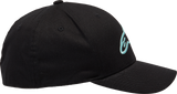 ALPINESTARS Ageless Curve Hat - Black/Light Aqua - Small/Medium 1017810101177SM