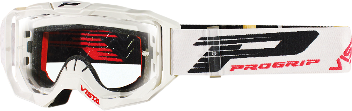 PRO GRIP 3303 Vista Goggles - White - Clear PZ3303BI