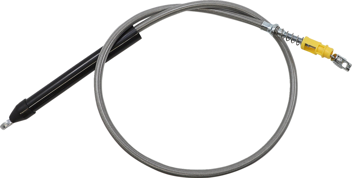 LA CHOPPERS Clutch Cable - Quick Connect - 12" - 14" Ape Hanger Handlebars - Stainless Steel LA-8155C13