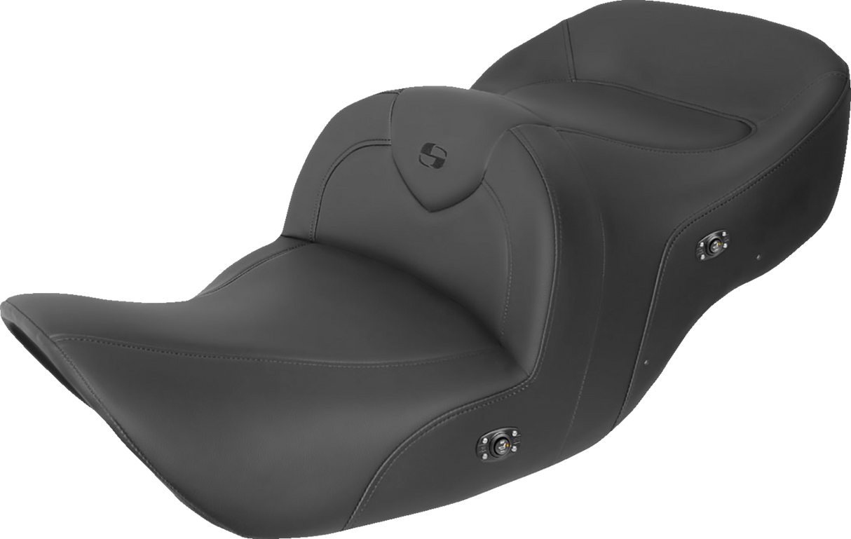 SADDLEMEN Seat - RoadSofa - without Backrest - Black w/ Black Stitching - Heated - GL1800 '01-'10 H01-07-187HCT