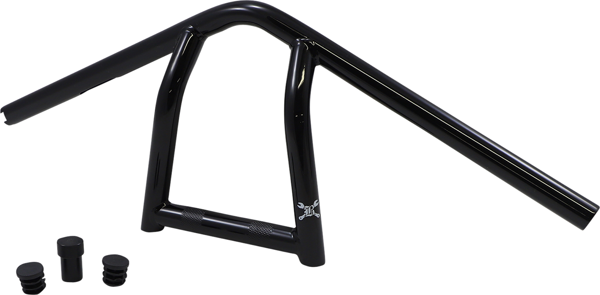 BURLY BRAND Handlebar - Jim - 9" - Black B12-6040B