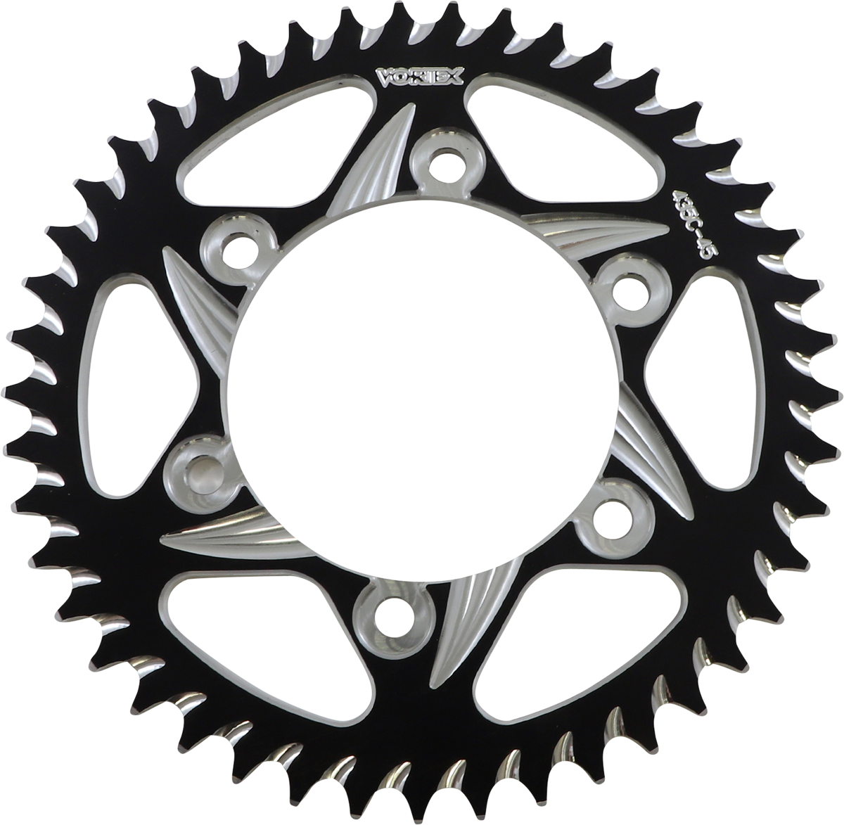 VORTEX CAT5 Sprocket - Black - 45 Tooth ACTUALLY 520 PITCH 435CZK-45