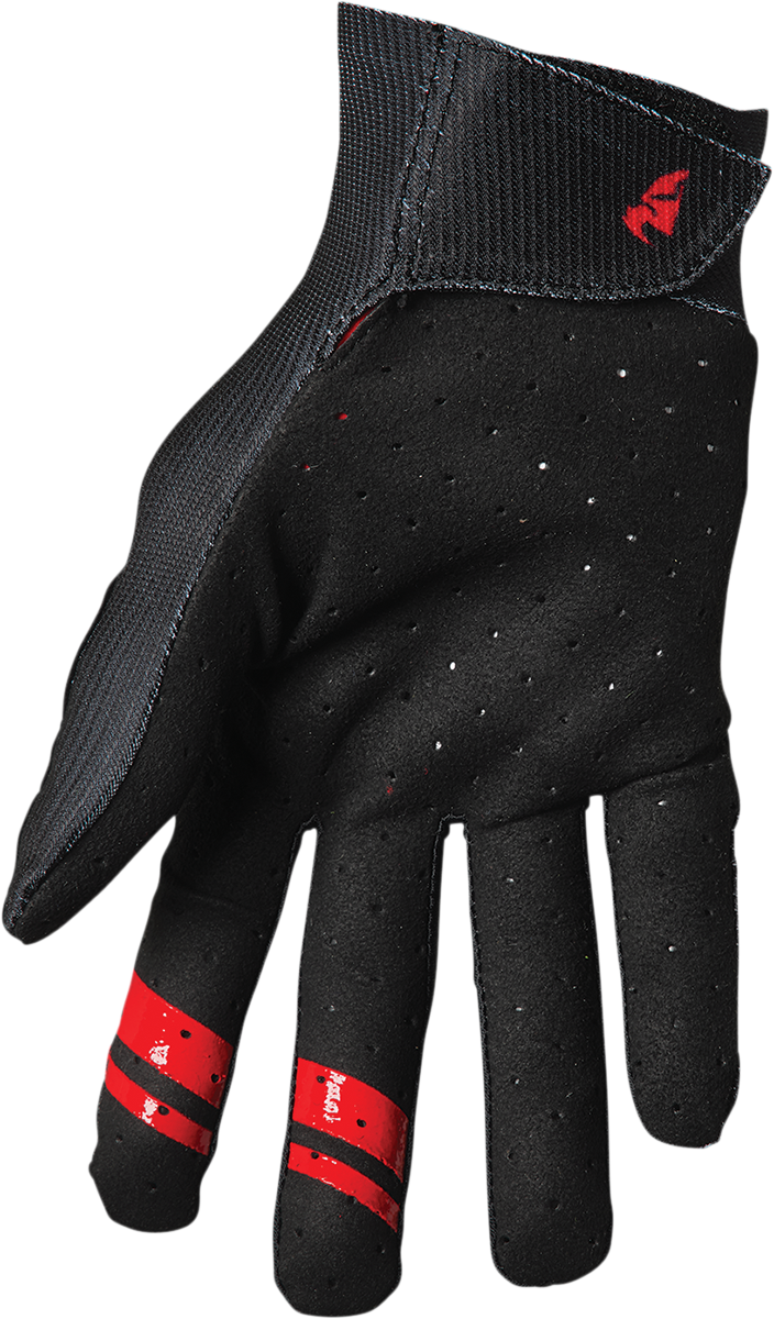 THOR Intense Team Gloves - Black/Red - Small 3360-0039