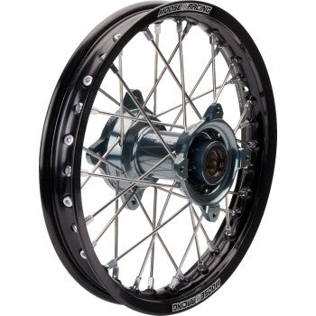 MOOSE RACING Wheel Assembly - SX-1 - Complete - Rear - Black Wheel/Gray Hub - 14x1.6 MR-16014-BKGY