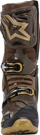 ALPINESTARS Limited Edition Squad '23 Tech 10 Boots - Brown/Gold - US 9 2010020-839-9