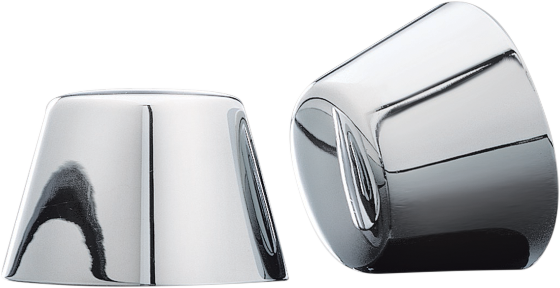 KURYAKYN Axle Nut Cover - Smooth - Chrome - Front 1201