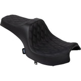 DRAG SPECIALTIES SEATS Predator III Seat - Vinyl - Double Diamond - Black Stitch - Challenger '20-'25 0810-2460