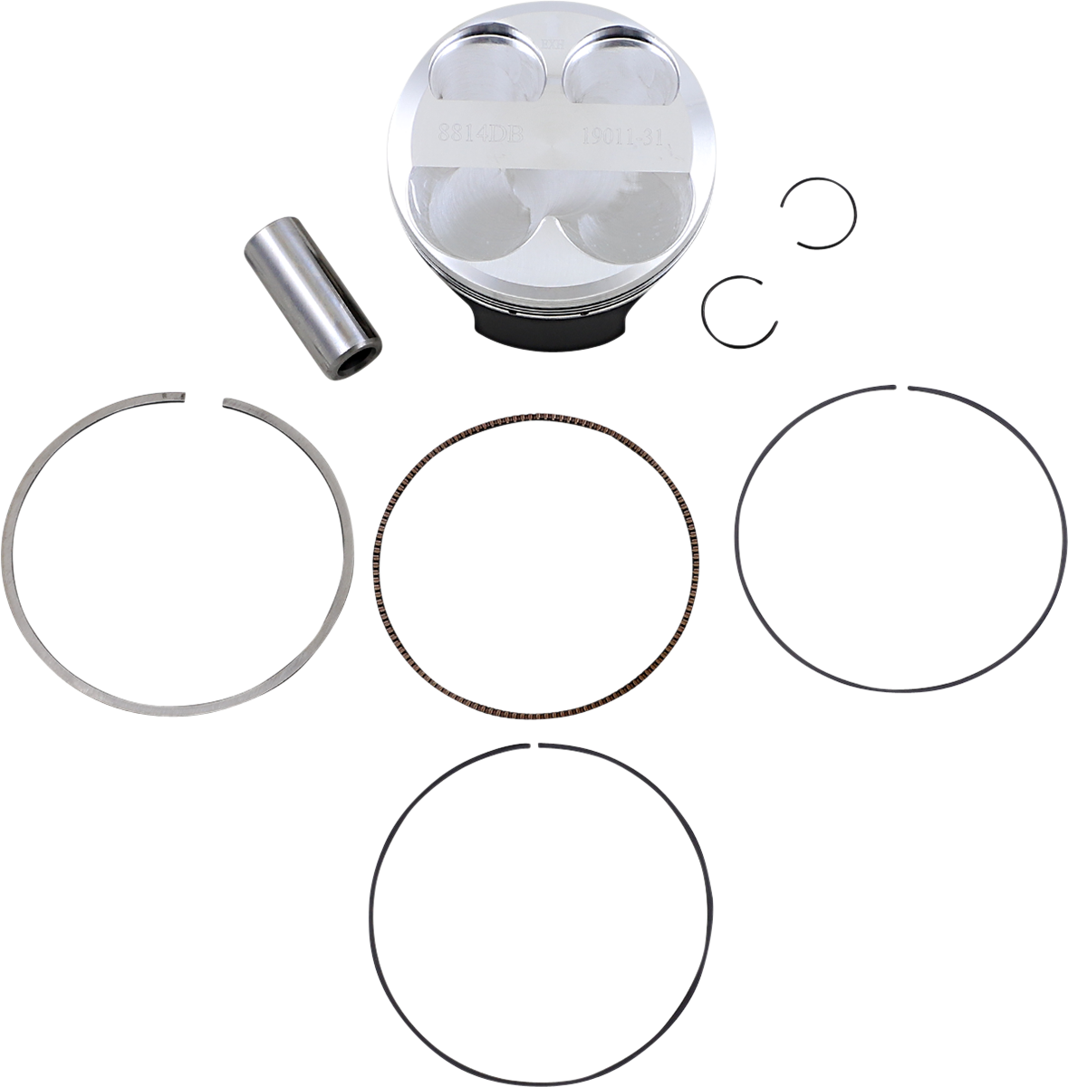 WOSSNER Piston Kit - KX250F - 76.97 mm 8814DB