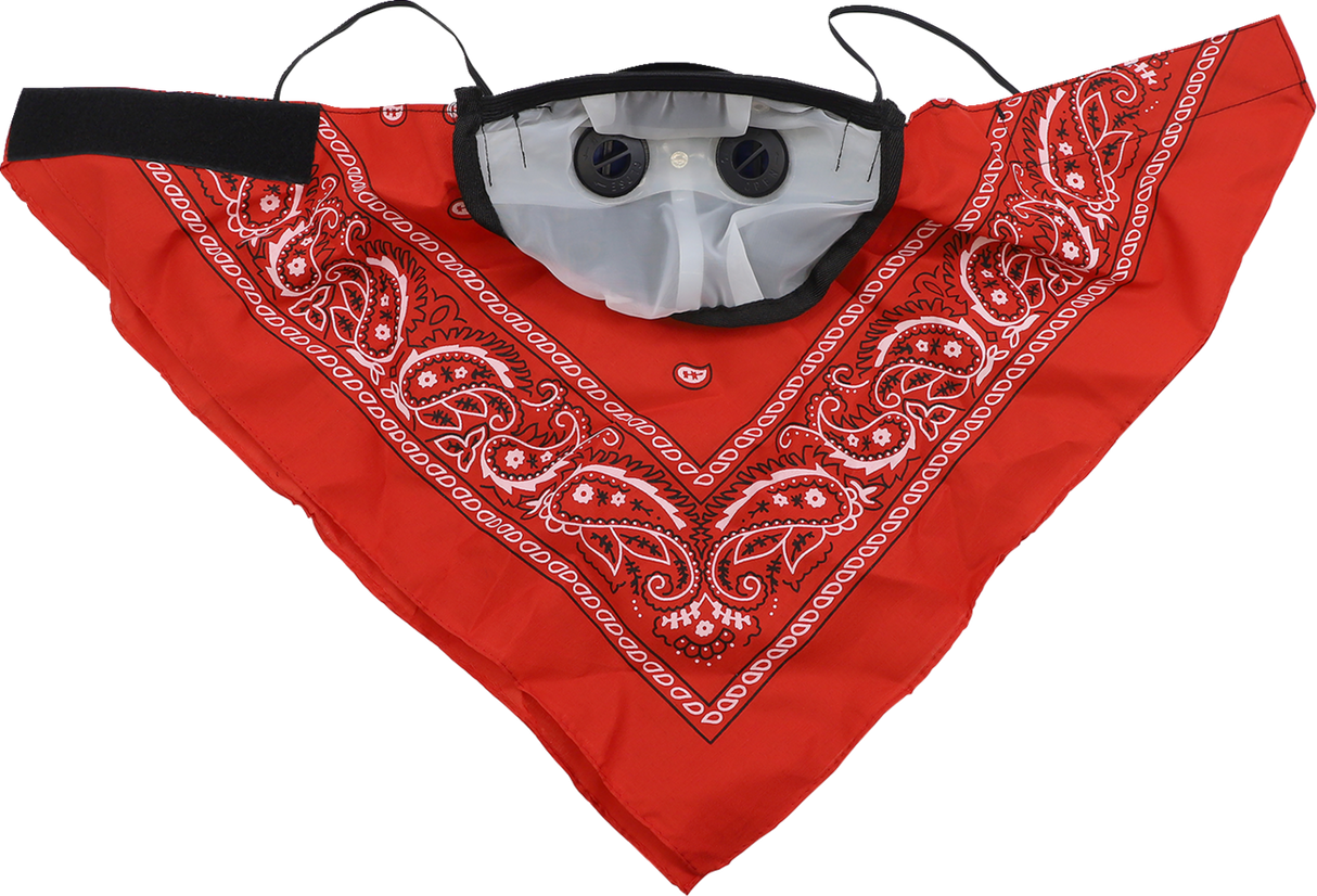 ATV-TEK Bandana Dust Mask - Red BDMRED