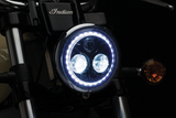 KURYAKYN 5.75" Orbit Vision Headlight with Halo 2462