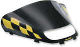 SNO STUFF Windshield - Black/Yellow Checkered - Ski Doo 479-475-57