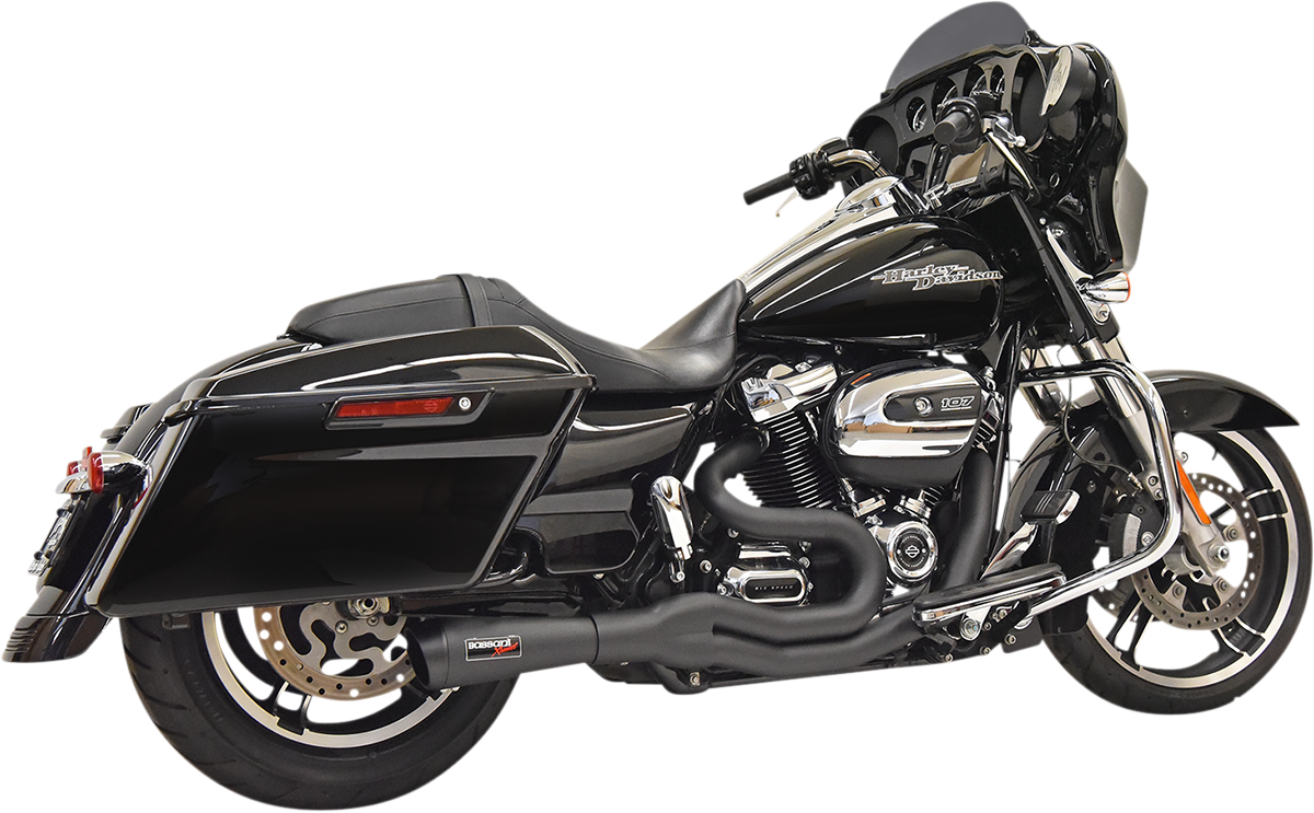 BASSANI XHAUST Road Rage II 2-Into-1 Mid-Length Exhaust System - Black 1F72B