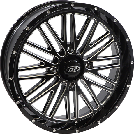 ITP Wheel - Momentum - Front/Rear - Black/Milled - 22x6.5 - 4/137 - 4+2.5 (+10 mm) 2222784731B