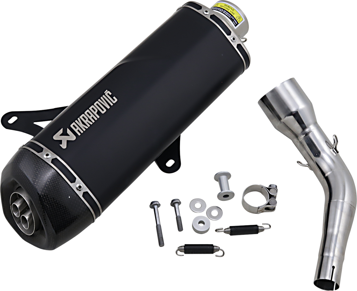 AKRAPOVIC Muffler - Black - Stainless Steel Vespa GTS/GTV S-VE3SO9-HRSSBL 1811-3941