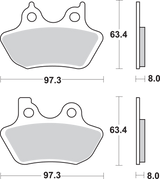 SBS Sintered Brake Pads - Harley-Davidson 826H.HS