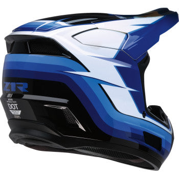 Z1R Youth Dirt Maxx Helmet - Vortex - Blue/White - Large 0111-1715