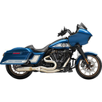 BASSANI XHAUST 2-into-1 Exhaust System with Super Bike Muffler - Stainless Steel - 49-State 1F98SSE 1800-2696