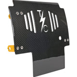 THRASHIN SUPPLY CO. Skid Plate - Carbon Fiber/Gloss - With Gold Brackets - FLHX/FLTRX TSC-3034-5