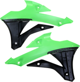 ACERBIS Radiator Shrouds - Green/Black 2374071089